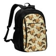 thumbnail image 1 of Balery Cute Squirrel with Green Leaves Mochila con carga USB para hombre y mujer - Mochila impermeable y antirrobo para portátil con puerto USB para viajes, trabajo, estudios y universidad, 1 of 7