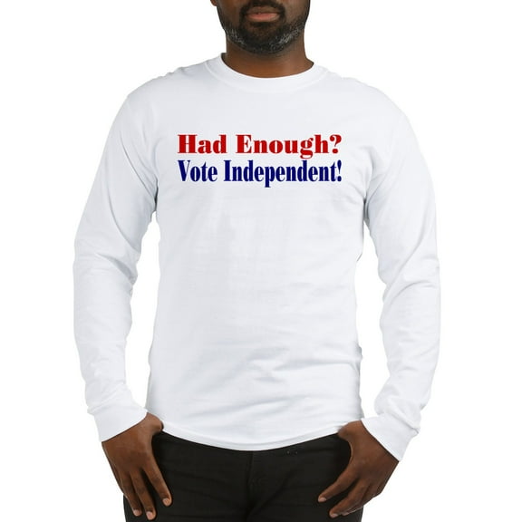 CafePress - Vote Independent Long Sleeve T Shirt - Unisex Cotton Long Sleeve T-Shirt