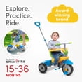 thumbnail image 5 of smarTrike Lollipop, 3-in-1 Toddler Tricycle 15M+ - Yellow-Green-Blue, 5 of 10