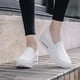 thumbnail image 2 of Zapatos Mocasines informales para mujer, zapatillas informales transpirables para deportes al aire libre (41 blanco) Ehuebsd Tenis De Mujer Tenis De Hombre, 2 of 5