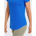 thumbnail image 3 of Remera CRZ YOGA de Algodón Pima Suelta Casual Azul Talle Grande, 3 of 5