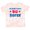 Tie Dye Pink, variant on Inktastic July 4th Im Going to Be a Big Sister Girls Toddler T-Shirt