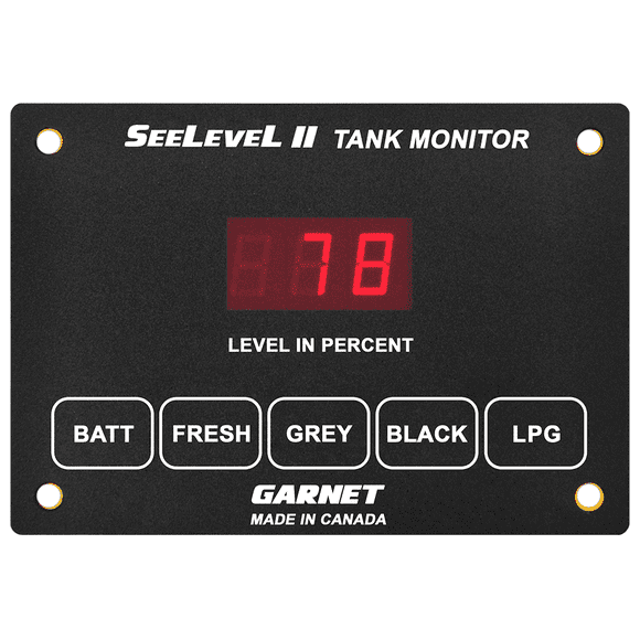 SeeLevel Tank Monitor System 709-1003 SeeLevel II; LED Display; 2.8 Inch x 4 Inch; With LED Display/Display Connector/Three 12 Inch Sensors