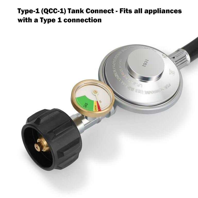 24 IINCH Propane Hose Regulator QCC1/Type-1 LPG Hose with 3/8'' Female Flare Nut for Most Gas Grill Fire Pit Table 24 IINCH Propane Hose Regulator QCC1/Type-1 LPG Hose with 3/8'' Female Flare Nut for Most Gas Grill Fire Pit Table