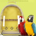 thumbnail image 4 of Bird Carrier Bag Cage Pet Parrot Backpack Shoulder Strap Transparent Cover with Yellow, 4 of 10