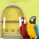 thumbnail image 5 of Bolsa de transporte para pájaros, mochila para jaula de loros, cubierta transparente, gran espacio de transporte Amarillo, 5 of 9