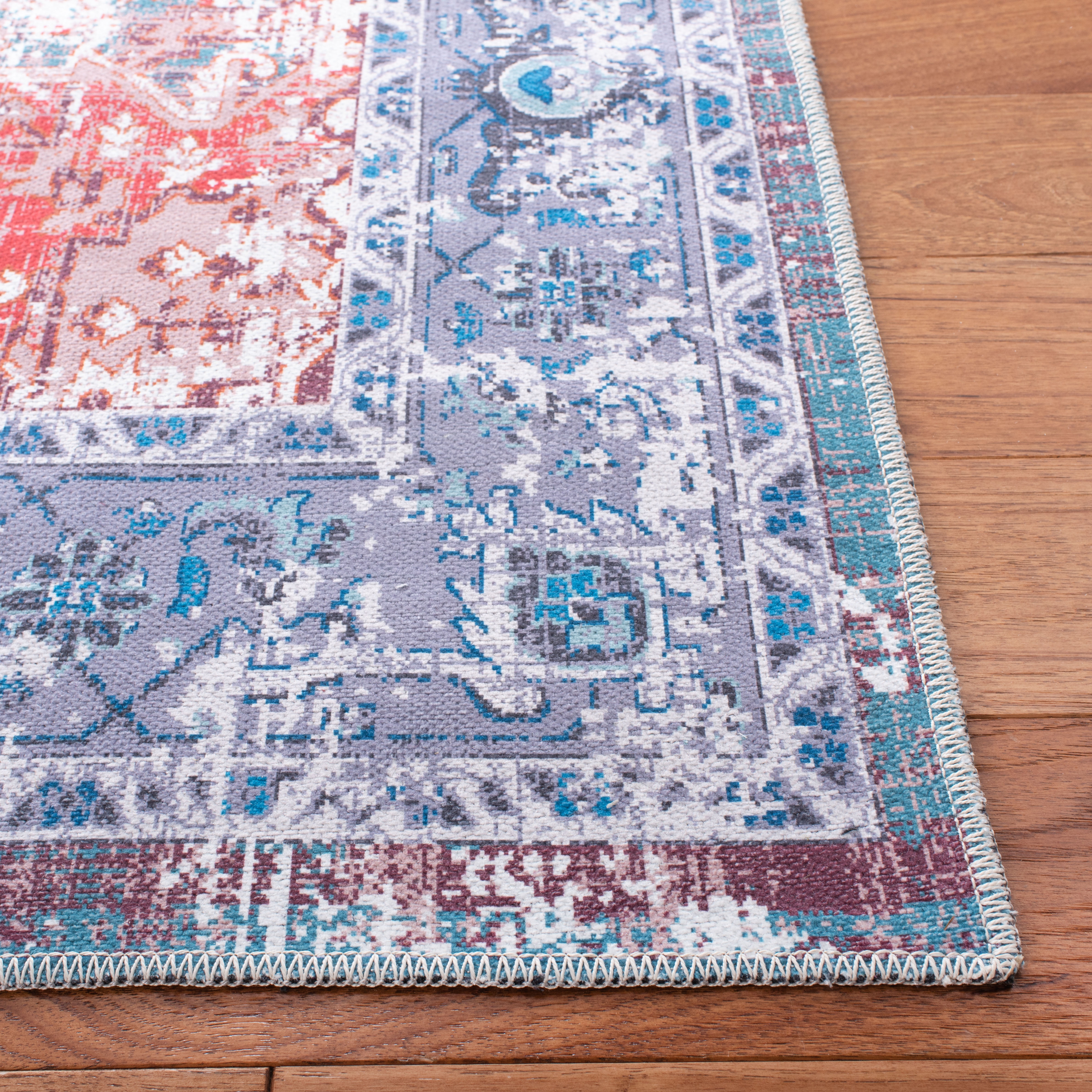 SAFAVIEH Serapi Collection SEP553P Rust / Blue Rug