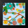 thumbnail image 2 of Tava Studios 15x15 Black Modern Framed Museum Art Print Titled - Birds and Whimsy I, 2 of 5