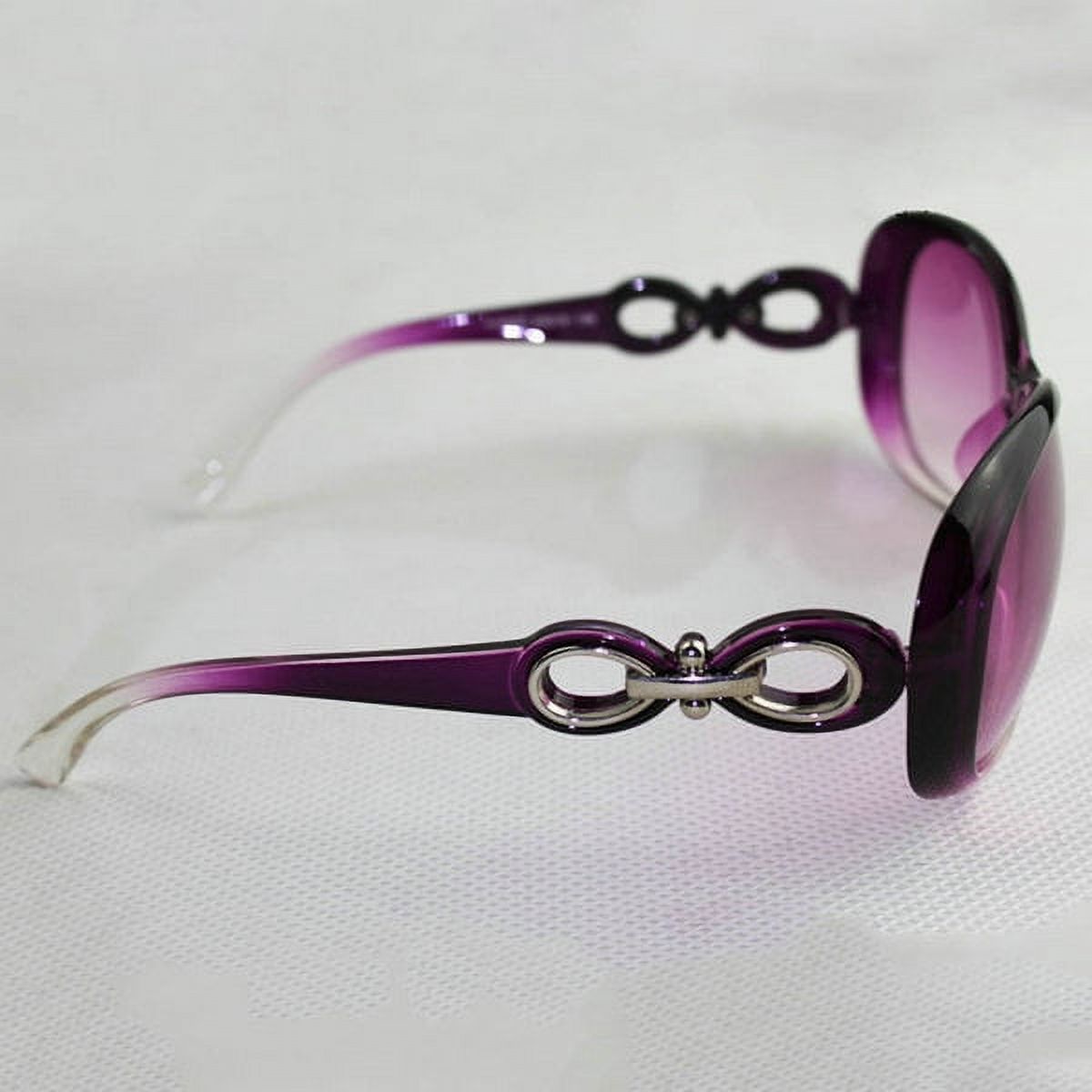 Women Retro Anti-UV Vintage Designer Polarized Sunglasses Elegant Oval Oversized Ladies - image 3 of 6