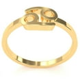 thumbnail image 3 of Cancer Zodiac Sign Ring In Solid 14k Yellow Gold, 3 of 6
