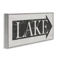 thumbnail image 3 of Stupell Industries Lake Arrow Sign Grey and White Distressed, 13 x 30,Design by Daphne Polselli, 3 of 5
