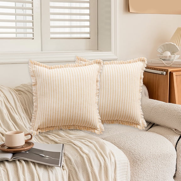 Xihbxyly Funda de Almohada con Diseño de Rayas de Viento, Diseño de Fibra Suave, Cierre de Cremallera Invisible, Detalle Decorativo para El Hogar, Cojín para Sofá de Sala de Estar, Elegante Elección