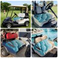 thumbnail image 6 of Golf Cart Seat Covers for 2 Seater, Aqua Coastal Soft Microfiber Cart Seat Towel Blanket, Nautical Summer Beach Ocean Beige Absorbent Breathable Non Slip Bench Seats Protector for Golf Course 51"x31", 6 of 9