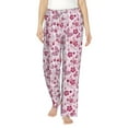 thumbnail image 2 of Goofa Flower Butterfly Printed Soft Pajama Pants for Women, Wide Leg Comfy Casual Lounge Yoga Pants-Large, 2 of 9
