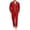 Vermilion, variant on Delconic Mens Pajama Set Long Sleeve Button Front Sleepwear Set Relaxed Fit Lounge Set with Chest Pocket and Full Length Pants Green L