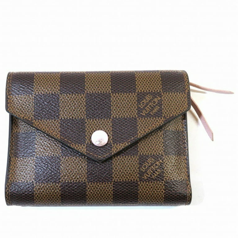 Authenticated Used Louis Vuitton Damier Portefeuille Victorine