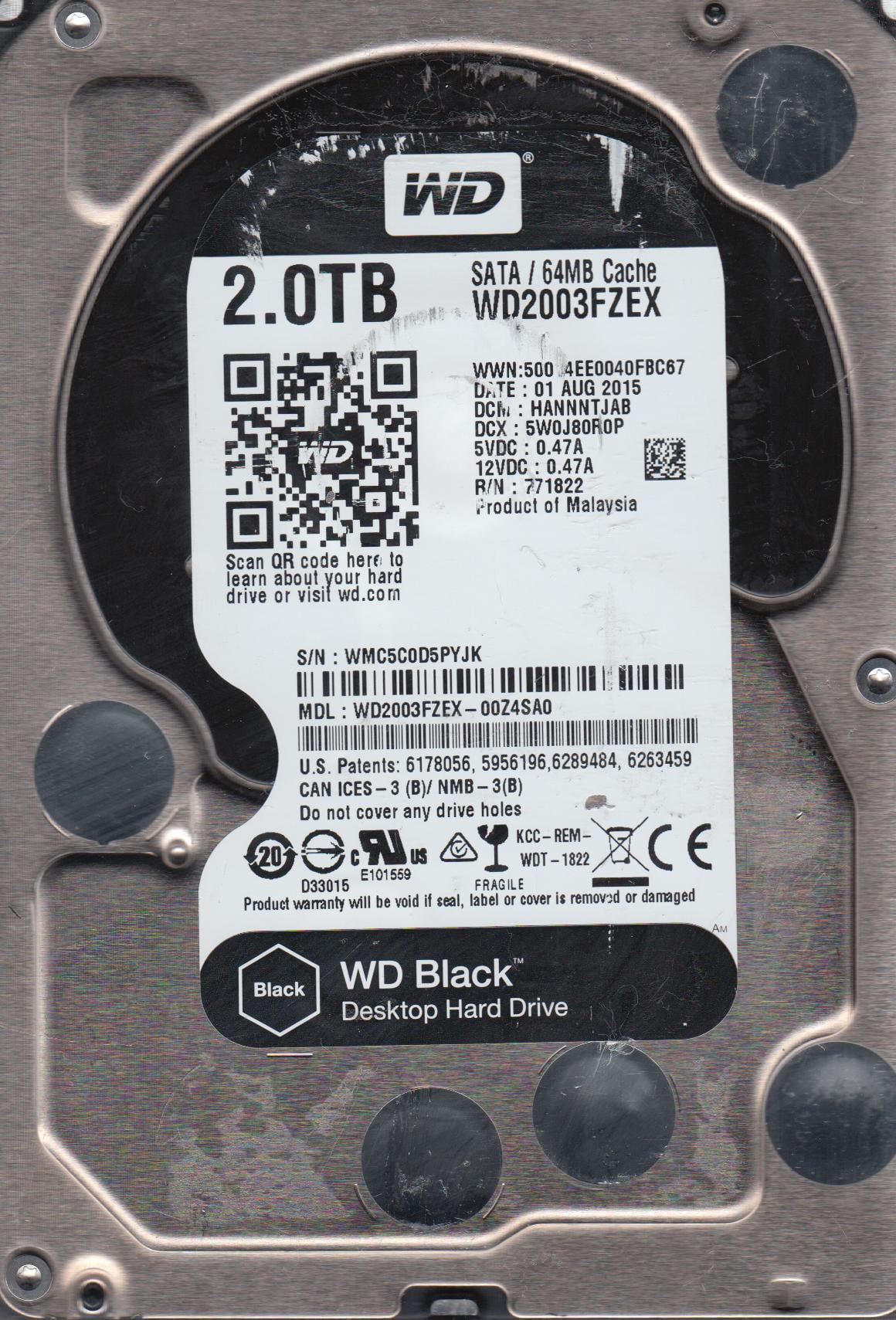 WesternDigital｜WD30EFRX- 68EUZN0 WD Red 3.0TB SATA HDD｜1台 良品 22S5｜同梱不可 : WD30EFRX-68EUZN0, DCM HARNHTJMA, Western Digital 3TB