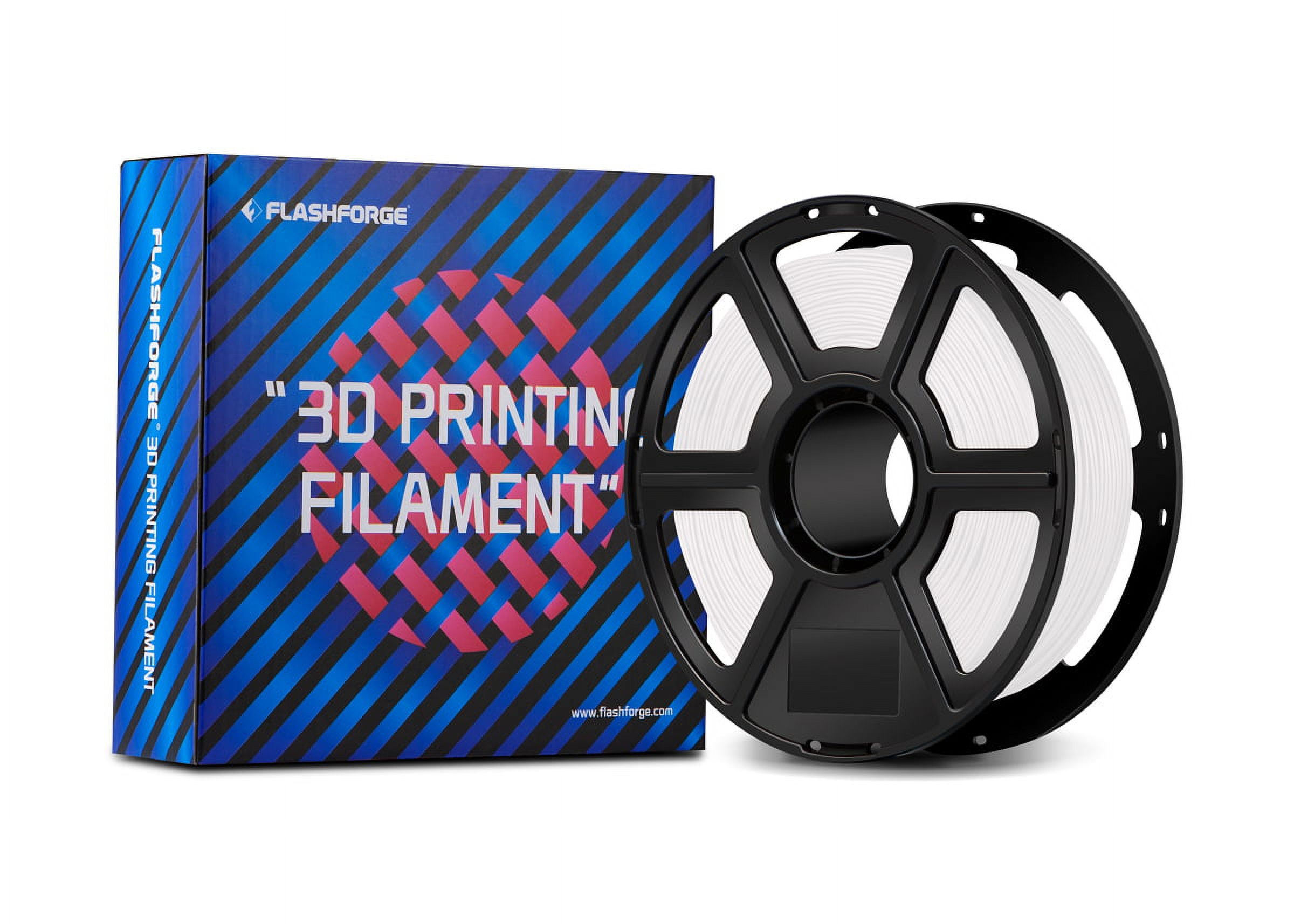 FLASHFORGE ABS FILAMENT - WHITE COLOR - 1.75 MM 1 KG Spool
