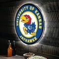 thumbnail image 6 of Kansas Jayhawks LED XL Round Wall D-cor, 6 of 6
