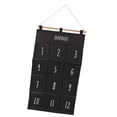 thumbnail image 1 of 12 Pockets Hanging Organizer, Easy Installation Wall Hanging Storage Bag Mobile Phone Holder Chair Pockets for Dormitory, 1 of 7