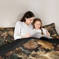 thumbnail image 5 of Feelyou Woodland Bear Full Size Comforter Sets, Rustic Branches Leaves Bedding Sets, 3pcs, 5 of 8