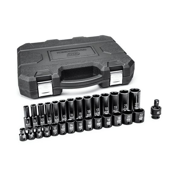 KD Tools, 3/8" Chrome Molybdenum Finish Socket Wrench & Set, 29 Piece