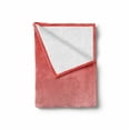 thumbnail image 2 of Ombre Soft Flannel Fleece Throw Blanket, Rise Morning Tropic Sun Exotic Day Inspired Modern Digital Design Artwork Print, Cozy Plush for Indoor and Outdoor Use, 70" x 90", Coral, by Ambesonne, 2 of 6