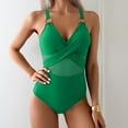 thumbnail image 1 of FcBaudy Womens Swimsuits One Piece Swimsuit Women Plus Size Swimsuit for Women Tankini Swimsuits for Women Women Summer Bikini Solid Color Mesh Patchwork Hollowed Out Swimsuit Women Swimsuit, 1 of 5