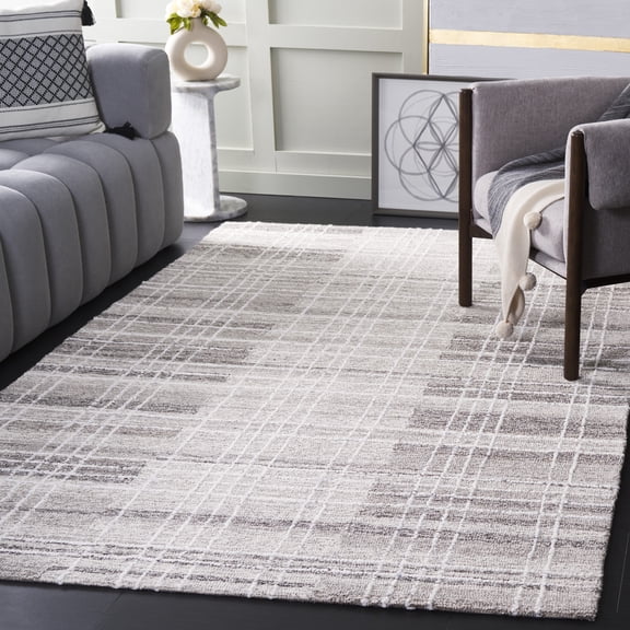 Safavieh Metro Cymone Checkered Area Rug, Gray, 4' x 6'