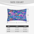thumbnail image 6 of Daiia Colorful Mushrooms Bedding Waterproof Pillow Protector Zippered Queen – Bed Bug Proof Pillow Encasement-14"x20", 6 of 9