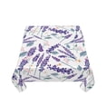 thumbnail image 5 of Wukai Lavender Flowers Waterproof Tablecloth for Kitchen Dining, Fits Square Tables for 2-4 Seats -60"x60", 5 of 7
