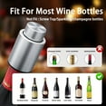 thumbnail image 3 of LHKLUK 2-in-1 Stainless Steel Vacuum Wine Stopper, Vacuum Fresh for 10 Days, with Date Scale, 3 of 12