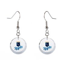 Kansas City Royals Swarovski Pick Off Earrings