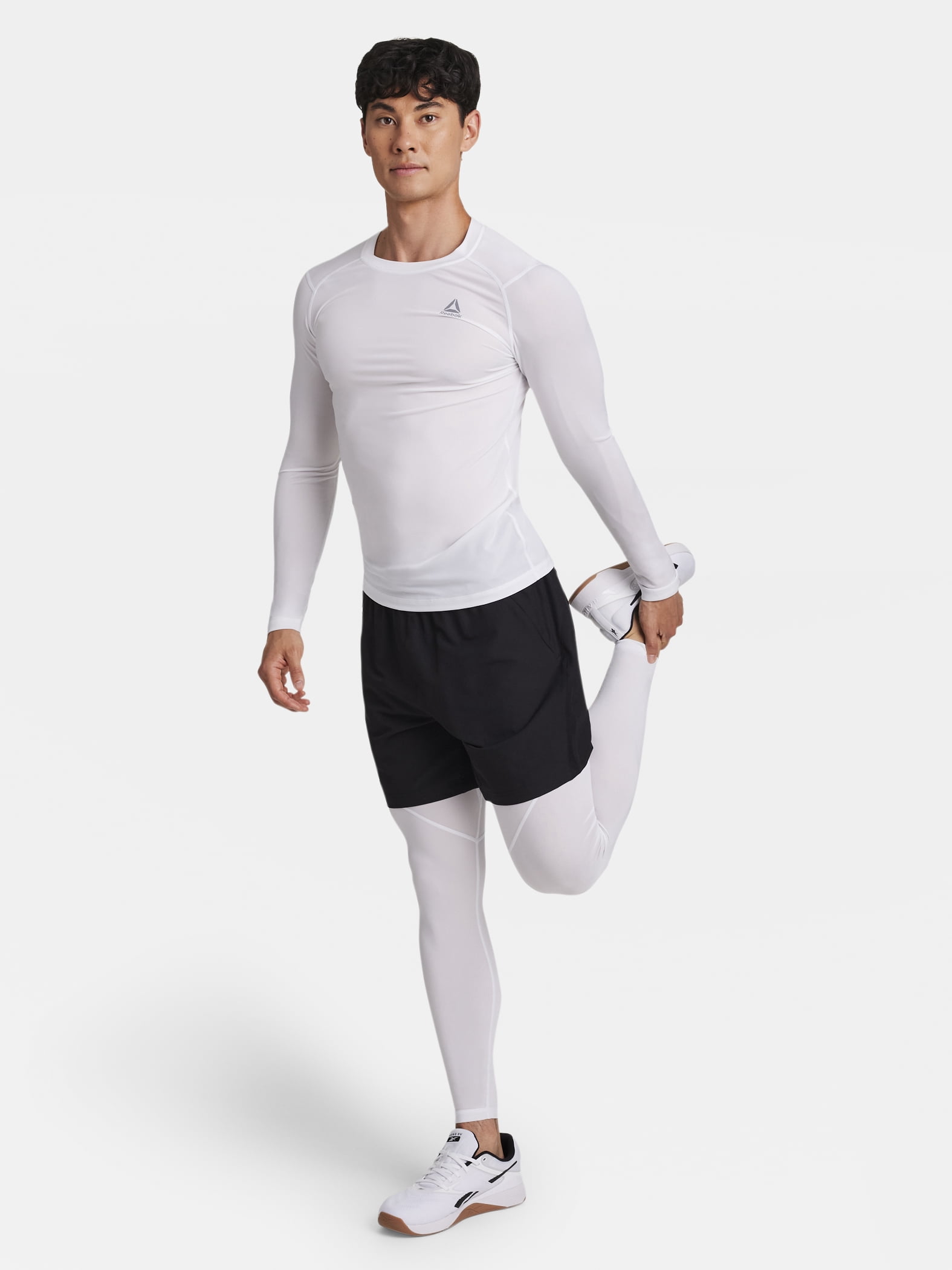 Reebok Men's and Big Men's Kinetic Compression Long Sleeve Top, Sizes XS-5XL