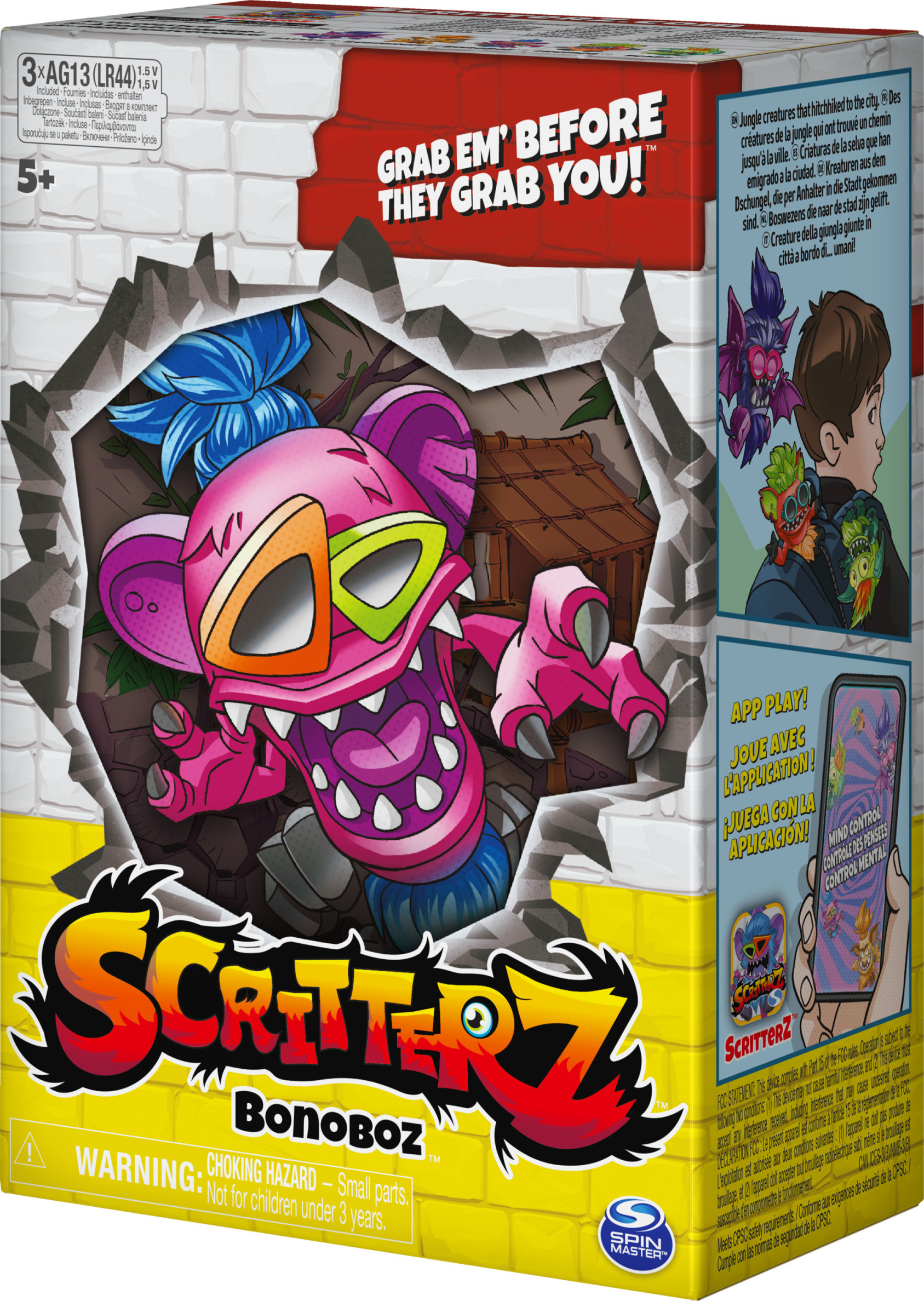 Scritterz, Bonoboz Interactive Collectible Jungle Creature Toy with Sounds and Movement, for Kids Aged 5 and up - image 7 of 8