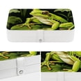 thumbnail image 4 of Frog Travel Jewelry Organizer Storage Box Bracelet Holder, PU Leather with Removable Compartment, Portable, 4 of 6