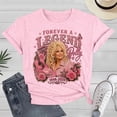 thumbnail image 2 of JCCXIN Plus Size Womens Vintage Dolly Shirt Funny Graphic Tee for Parton Fans Retro Country Music Casual T-Shirt, 2 of 6
