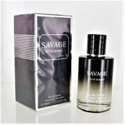 SAVAGE Sauvage Cologne Pour Homme By Dolcy Fragrances Eau de Toilette Spray 3.4oz/100ml - Cologne for Men