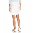 thumbnail image 2 of Gloria Vanderbilt Womens Pennie Knit Waistband Poplin Pull On Skort (14, Prism White), 2 of 3