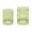 Green + Iron, variant on Set of 2 Outdoor End Tables with Iron Cut Design, Green Powder-Coated Metal Side Tables for Patio, 13.75x13.75x18 inches