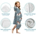 thumbnail image 7 of King Charles Cavalier Hooded Bath Towel，50"x30" for Ages 3 To 12 Kids, Quick Dry Lightweight Soft Microfiber Hood Beach Towel Cover Up for Kids, 7 of 7