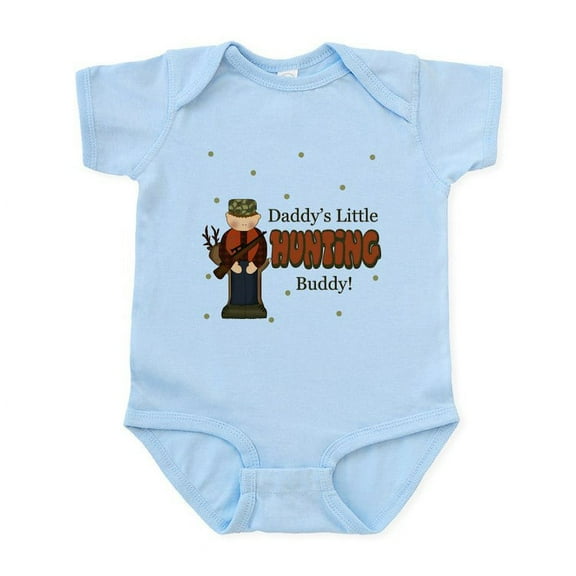 CafePress - Daddy's Little Hunting Buddy Infant Bodysuit - Baby Light Bodysuit, Size Newborn - 24 Months