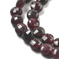 thumbnail image 4 of Natural Garnet Beads Strands Faceted Flat Round 5~5.5x3~3.5mm Hole: 0.8~1mm about 80~81pcs/strand 15.16~15.24 inch(38.5~38.7cm), 4 of 5