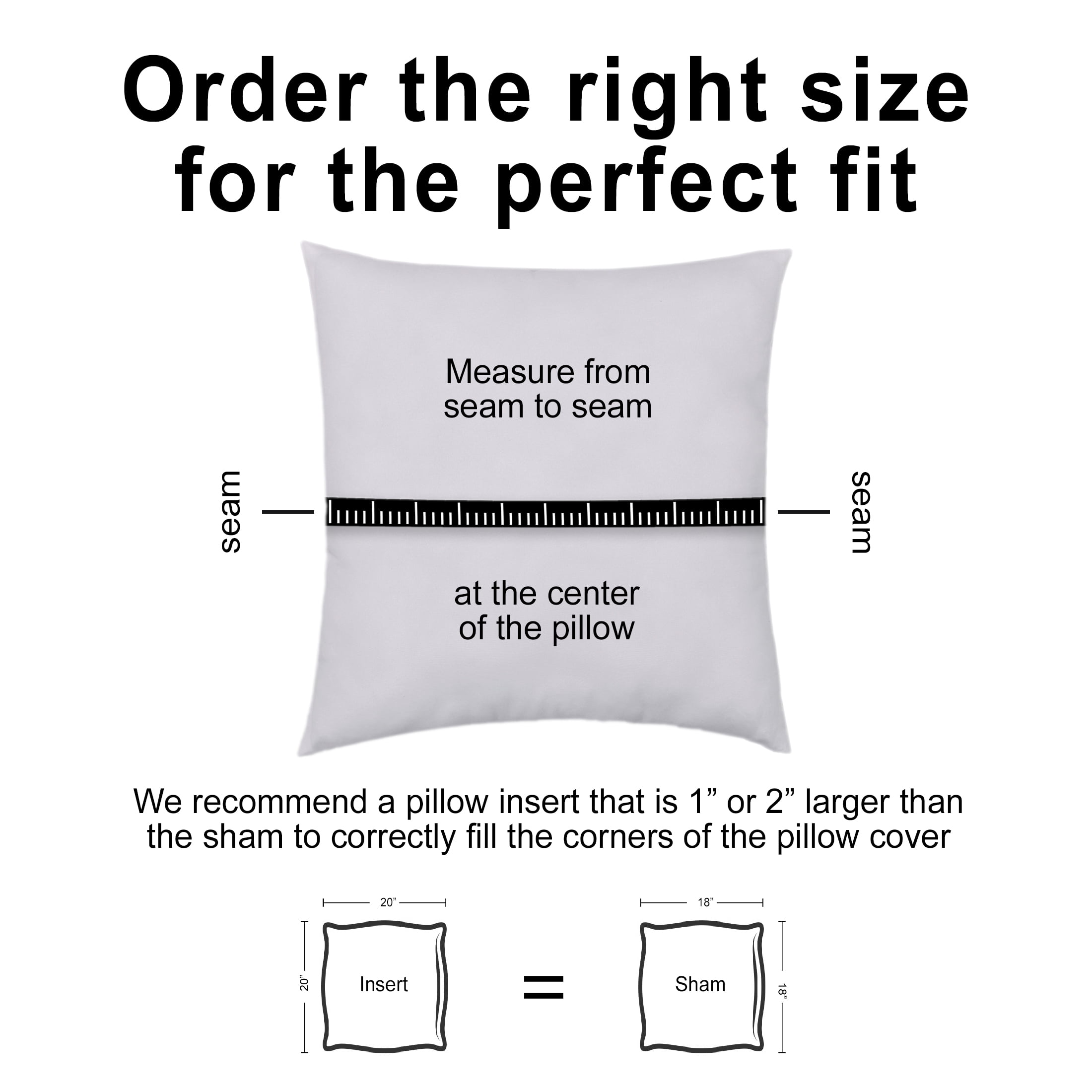 Mainstays Decorative Pillow Insert, 14" x 20", 2 pack