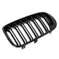 thumbnail image 4 of Unique Bargains Pair Glossy Black Car Front Grille Double Line 4 Door for BMW X3, 4 of 8