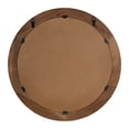 thumbnail image 5 of Kate and Laurel Oman Modern Ribbed Round Wall Mirror, 28 Inch Diameter, Walnut Brown, Framed Circle Bathroom Mirror for Over Sink Home Decor or Fireplace Mantel Mirror, 5 of 8