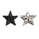 thumbnail image 1 of 2 Piezas De Hierro En Cosido En De De Imitación Hecho A Mano Con De Cristal Con Aplique De Insignia Con Para Zulema Parche de diamantes de imitación de la estrella, 1 of 8