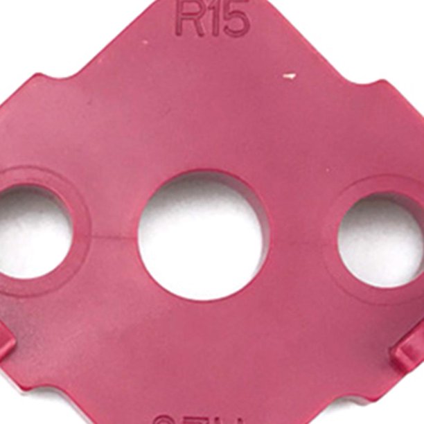 Herramientas de grabado de plantilla de arco para carpintería, localizador de ángulo R para mesas (Rose Red B) Ndcxsfigh Para estrenar