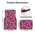 thumbnail image 5 of Naloa Orchids Flowers Car Foot Mat Set of 4 Pieces - Universal Floor Liner Neoprene Full Set Floor Mats for Cars Trucks SUV, 5 of 7