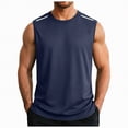 thumbnail image 3 of UAYOTSE Men's Quick Drying Mesh Thin Breathable Sweat Wicking Loose Fitting Sports Tank Top,Sizes L, 3 of 7